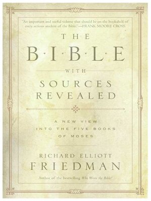 cover image of The Bible with Sources Revealed